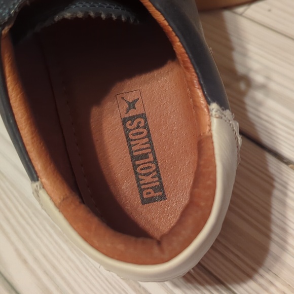 Pikolinos Leather Lace Up Shoes Blue Sneakers Womens Sz 40 / 9 - Picture 4 of 8